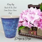 Vintage Mary Kay "Reach for the Stars" Dream, Believe, Achieve 14 oz. Mug - New in Box - Discontinued