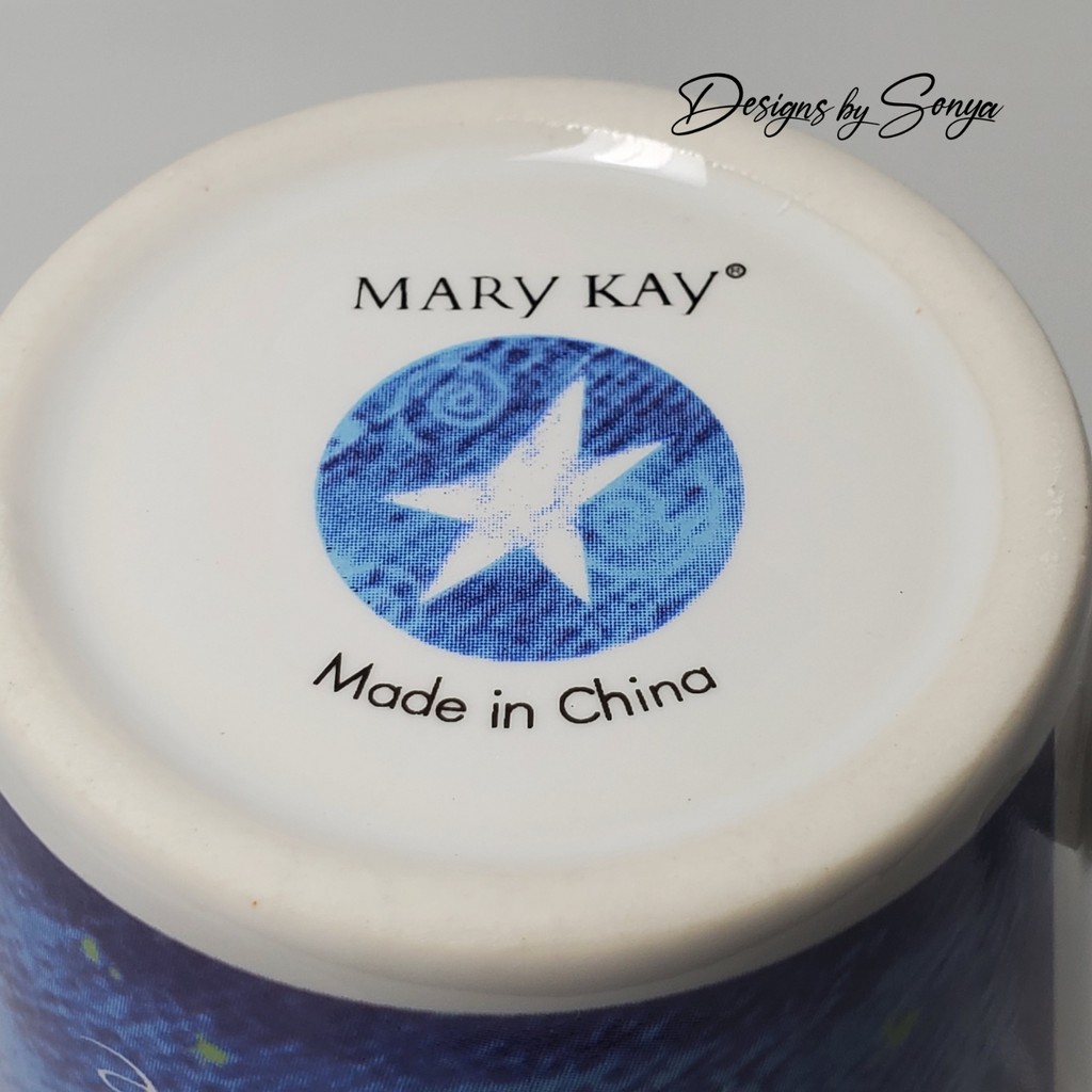 Vintage Mary Kay "Reach for the Stars" Dream, Believe, Achieve 14 oz. Mug - New in Box - Discontinued