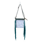 Tooled Leather | Beth Ridge Trail Clear Bag | Turquoise | Crossbody Purse | Stadium Approved Handbag