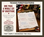 FREE Wildfire Firefighter Thank You Page, Printable First Responder Appreciation Activity