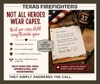 FREE Wildfire Firefighter Thank You Page, Printable First Responder Appreciation Activity