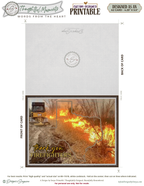 Texas Wildfire Thank You Card Printable for Firefighters and First Responders