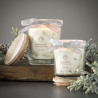 Vance Kitira Frosted Pine Scented Soy Candle | Crafted with Real Pine Needles | Eco-Friendly 30 Hour Clean Burning