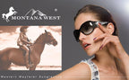 Montana West Concho Collection Sunglasses | Rhinestone | Antique Silver Berry Concho | Flowers | FOR WOMEN