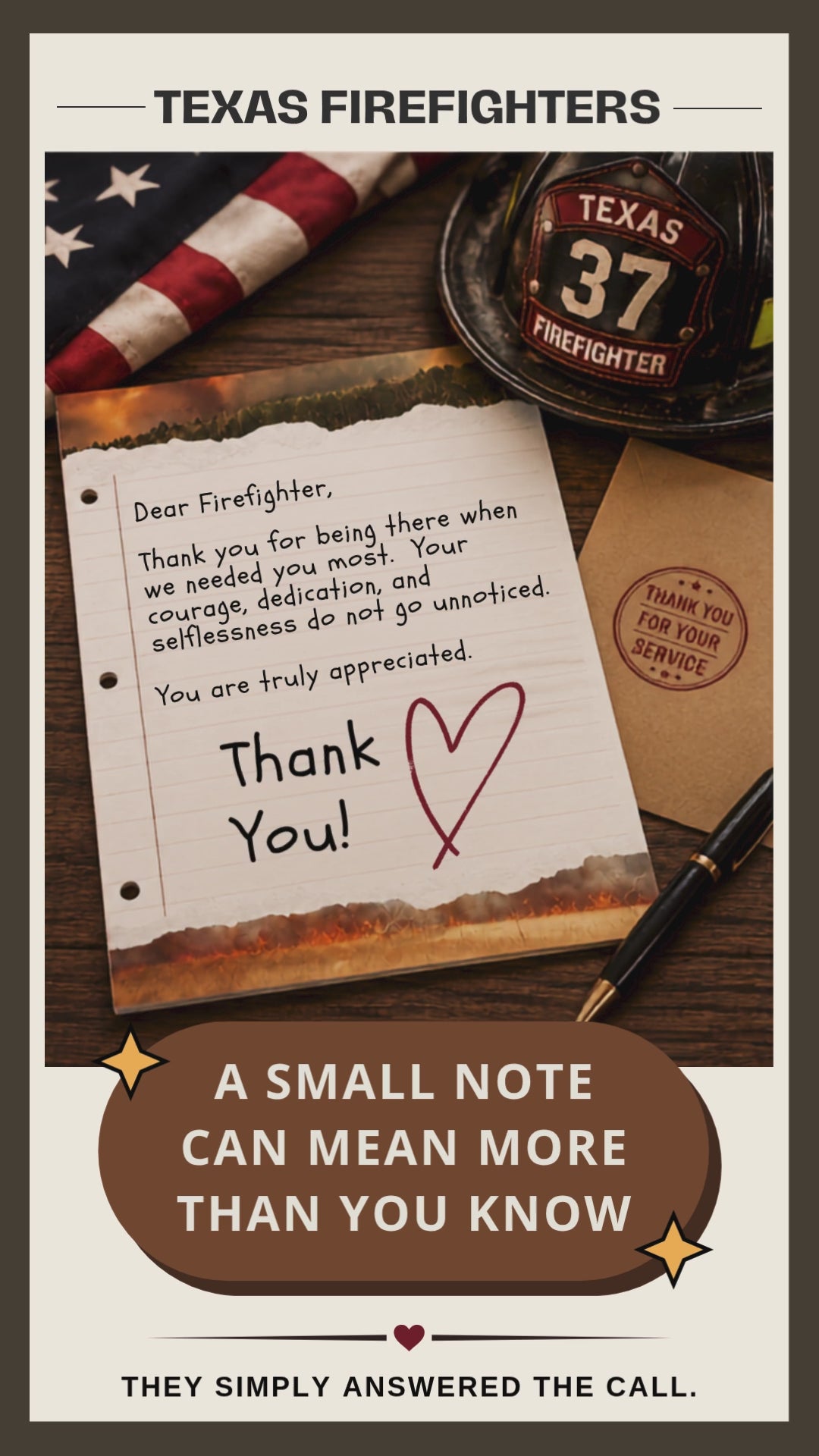 FREE Firefighter Thank You Page, Firetruck Printable Appreciation Writing Activity for Kids