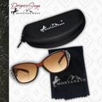Montana West Concho Collection Sunglasses | Rhinestone | Antique Silver Berry Concho | Flowers | FOR WOMEN