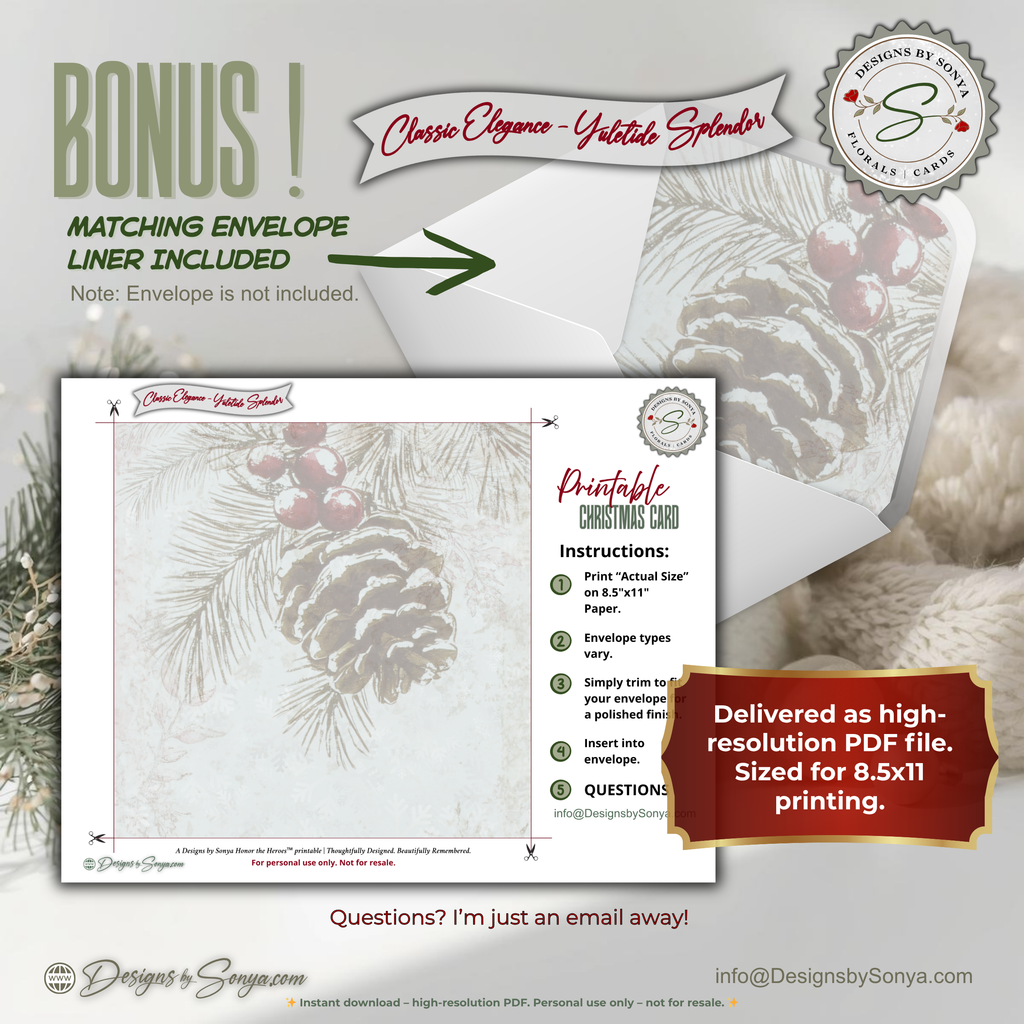 Gingerbread Christmas Printable Card • A2 (4.25" x 5.5") Folded Holiday Greeting Note Card • Oh Snap Design • Christmas Stationery